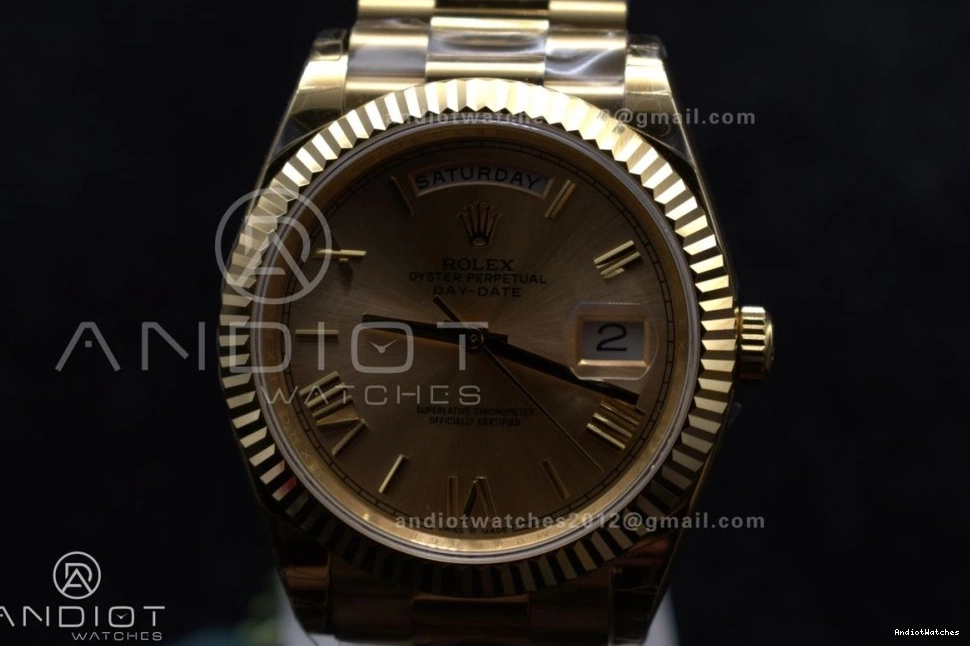 RG DayDate 40 Dial on Bracelet A GSF Weight Gold 390 OnTrend President Roman Gain 0113